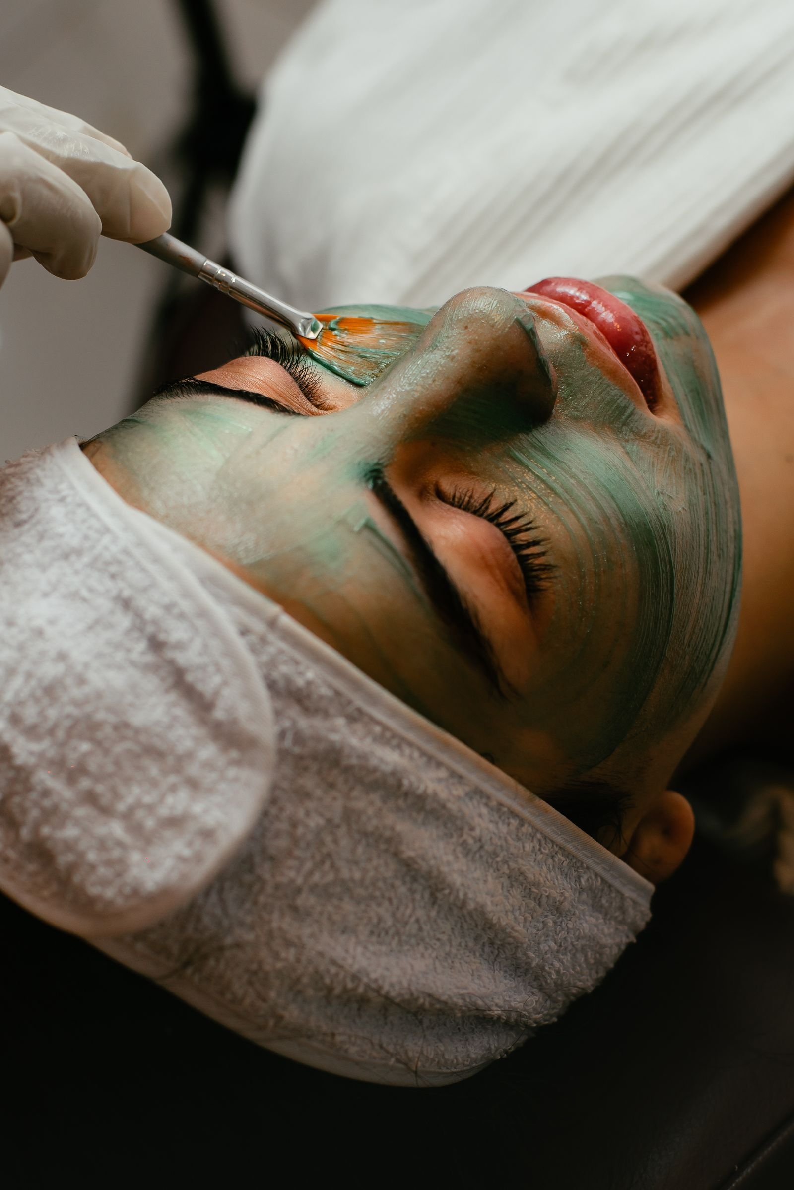 Illustrative close-up of a skincare ritual